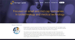 Desktop Screenshot of burragecapital.com
