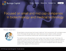 Tablet Screenshot of burragecapital.com